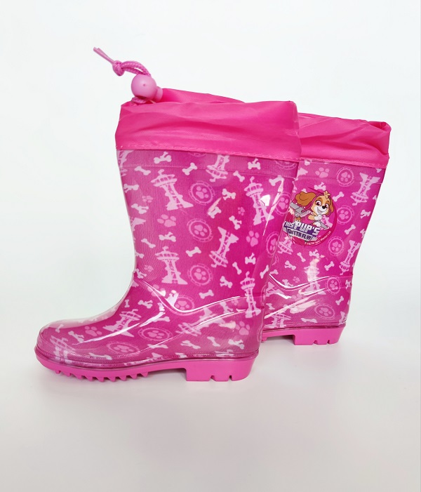 Dívčí holínky TLAPKOVÁ PATROLA růžové