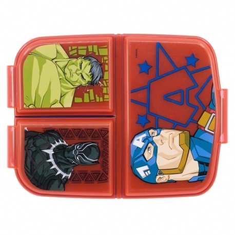 Stor Dělený plastový box na svačinu AVENGERS