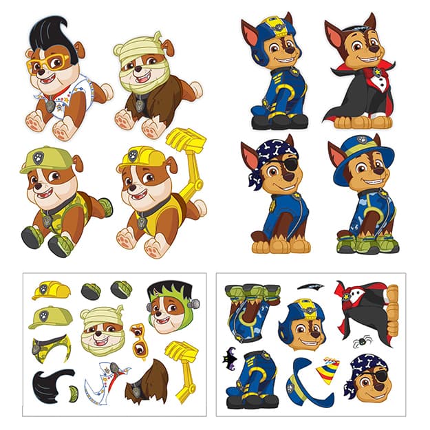 Magnetické oblékání TLAPKOVÁ PATROLA - Chase a Rubble