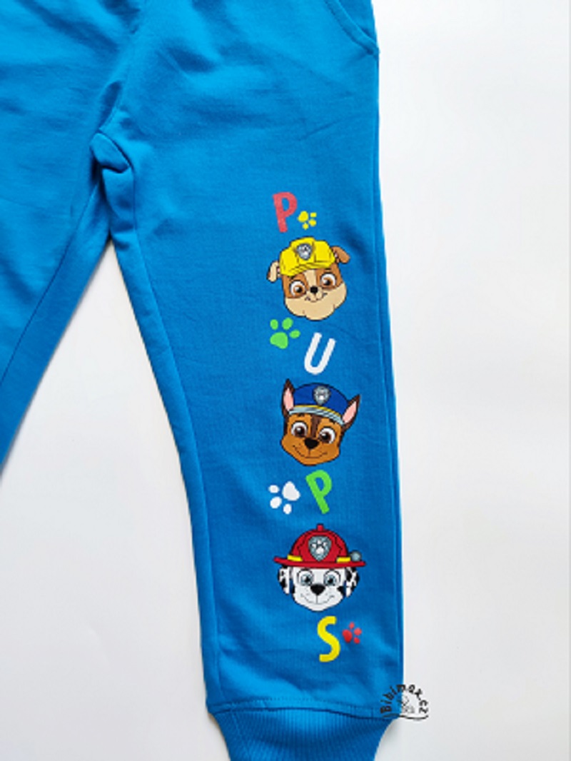 Chlapecké tepláky TLAPKOVÁ PATROLA modré