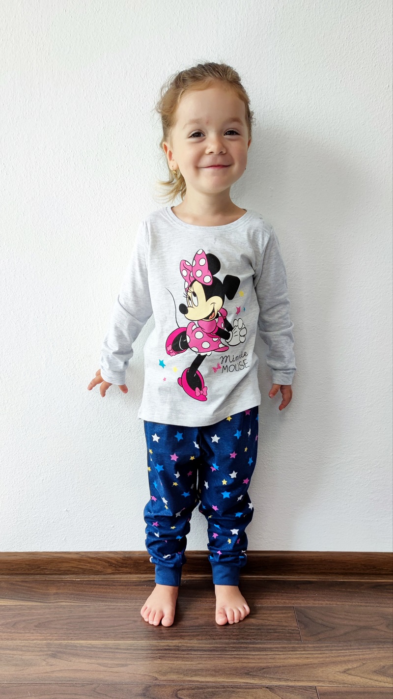 Dívčí pyžamo disney MINNIE šedo-tmavě modré