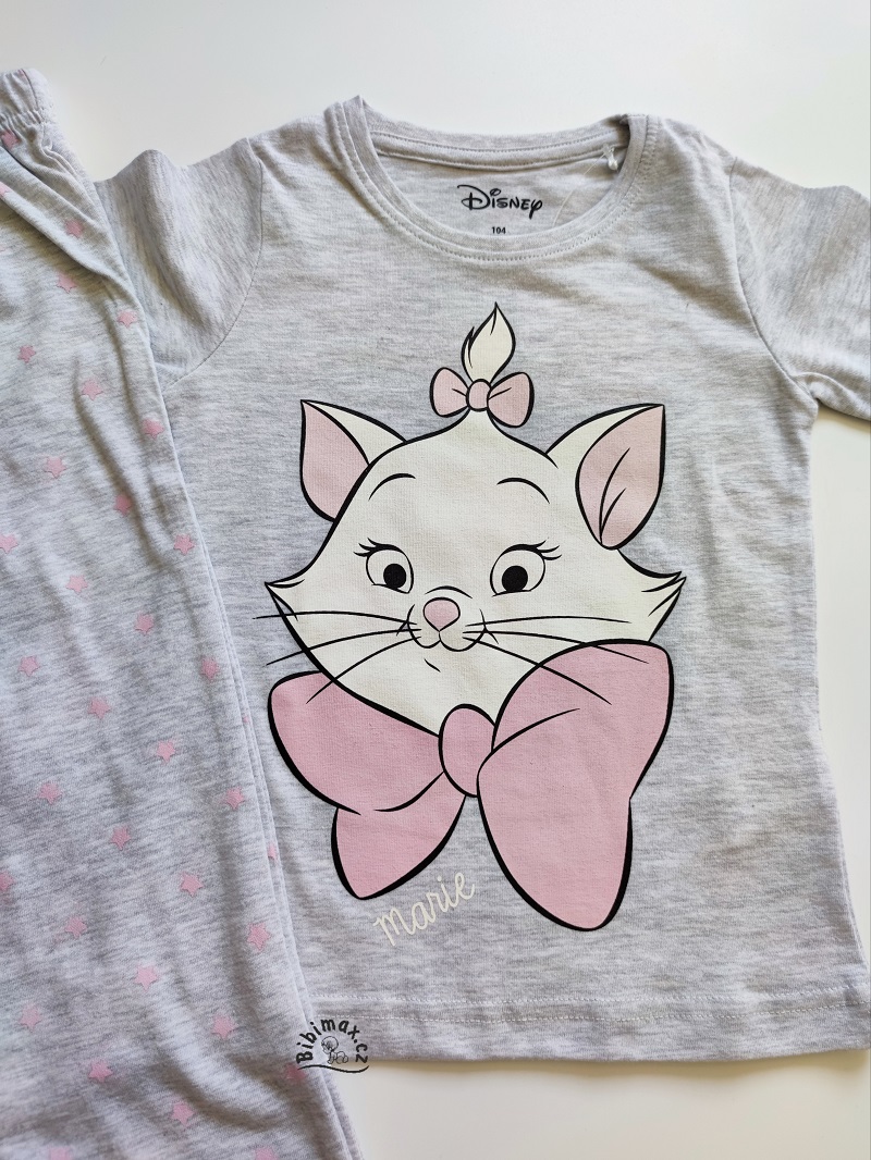 Dívčí pyžamo Disney MARIE CAT - šedé