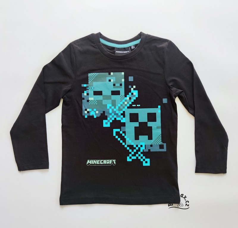 Chlapecké tričko MINECRAFT - černé DR -M2