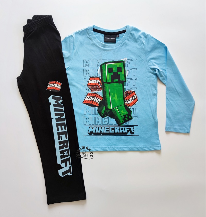 Chlapecké pyžamo MINECRAFT světle modré