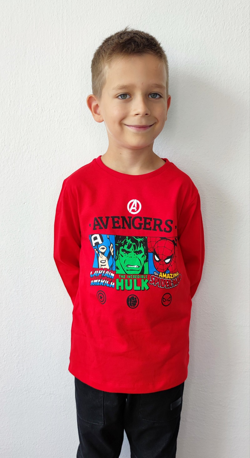 Chlapecké tričko AVENGERS červené DR