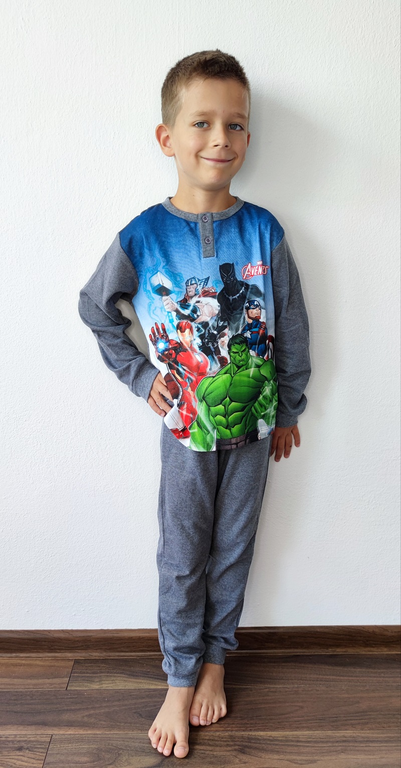 Chlapecké pyžamo AVENGERS tmavě šedé