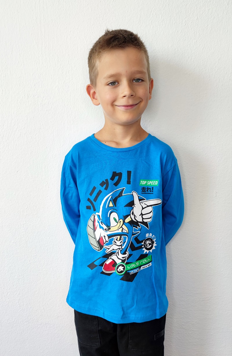 Chlapecké tričko SONIC modré DR