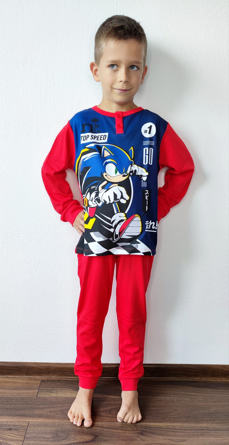 Chlapecké pyžamo SONIC červené
