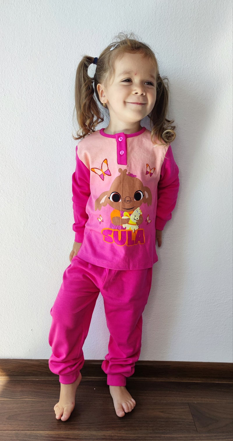 Dívčí pyžamo BING růžové