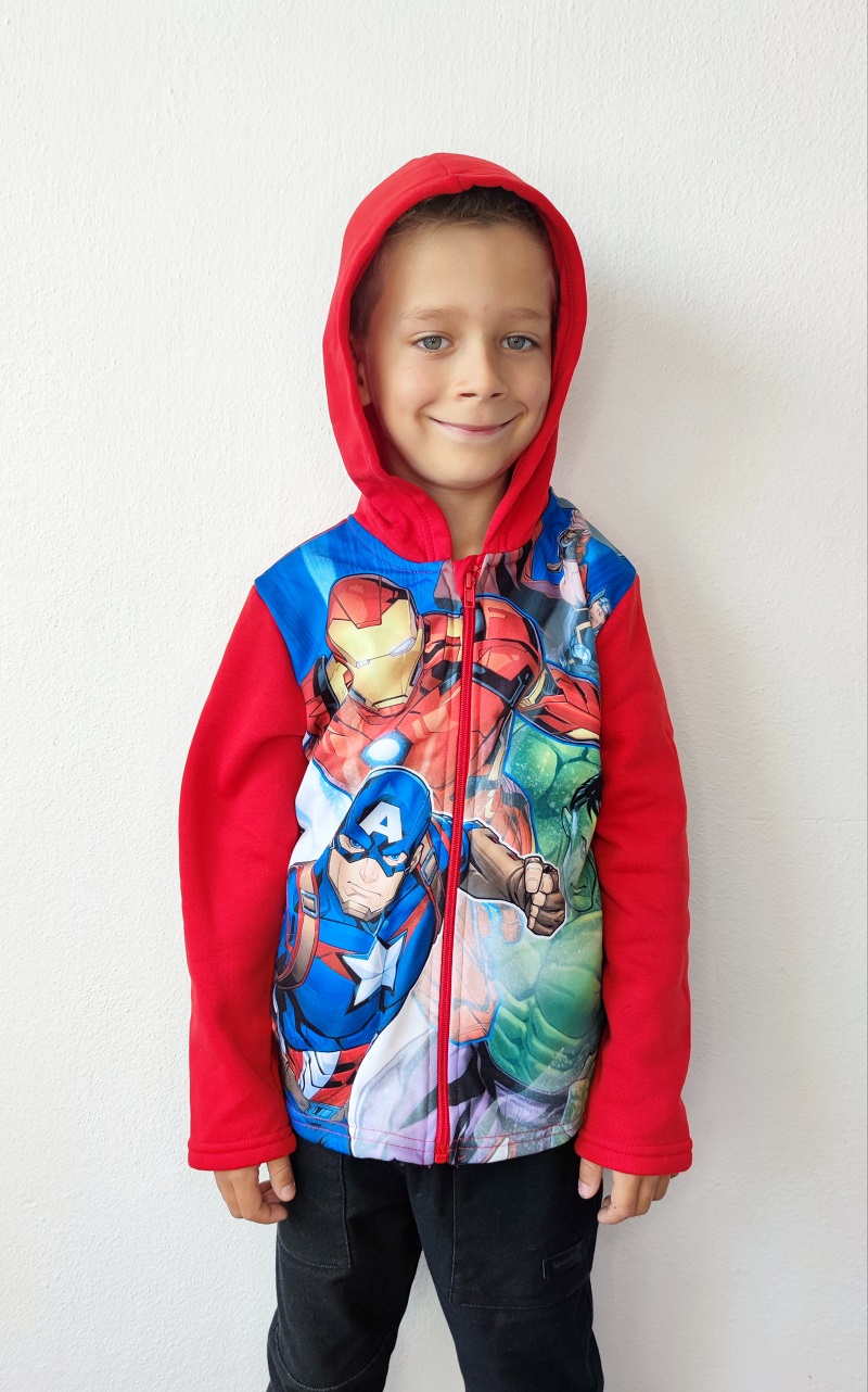 Chlapecká mikina AVENGERS červená