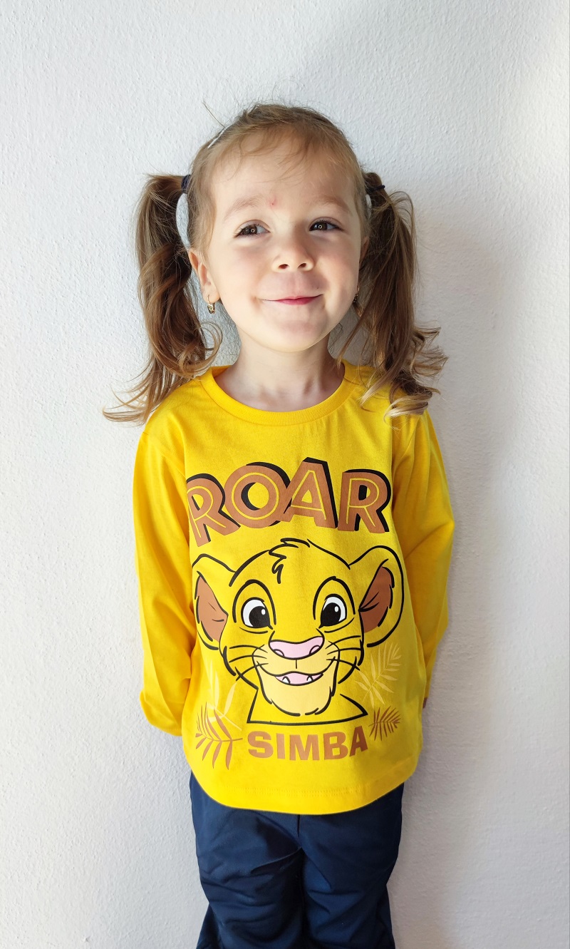 Chlapecké tričko LVÍ KRÁL žluté DR