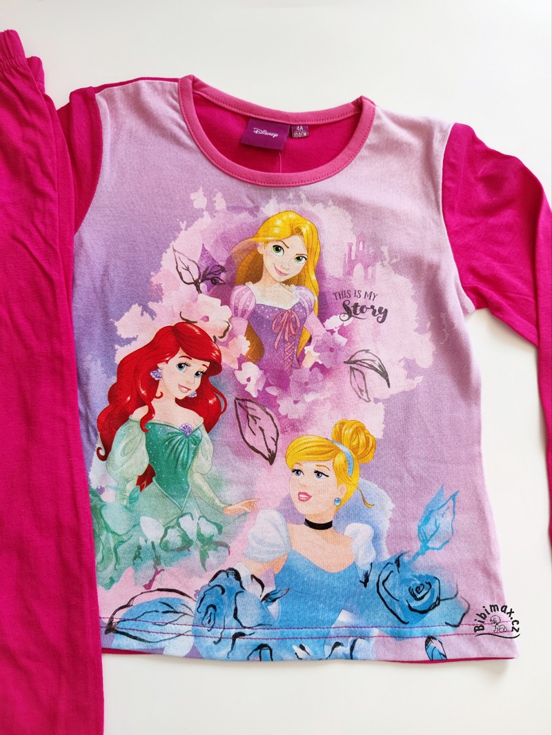 Dívčí pyžamo disney PRINCESS růžové
