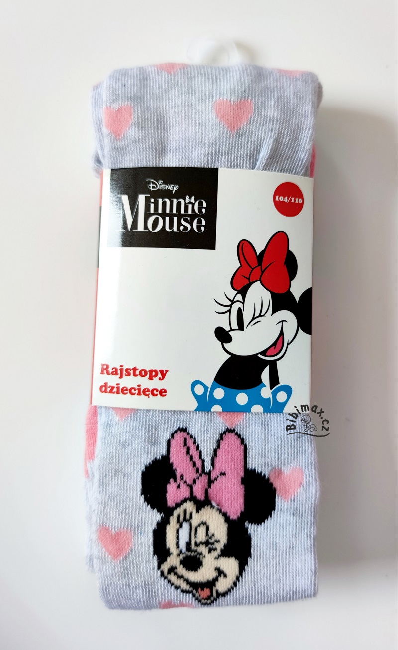 Dívčí punčocháče Disney MINNIE - šedé