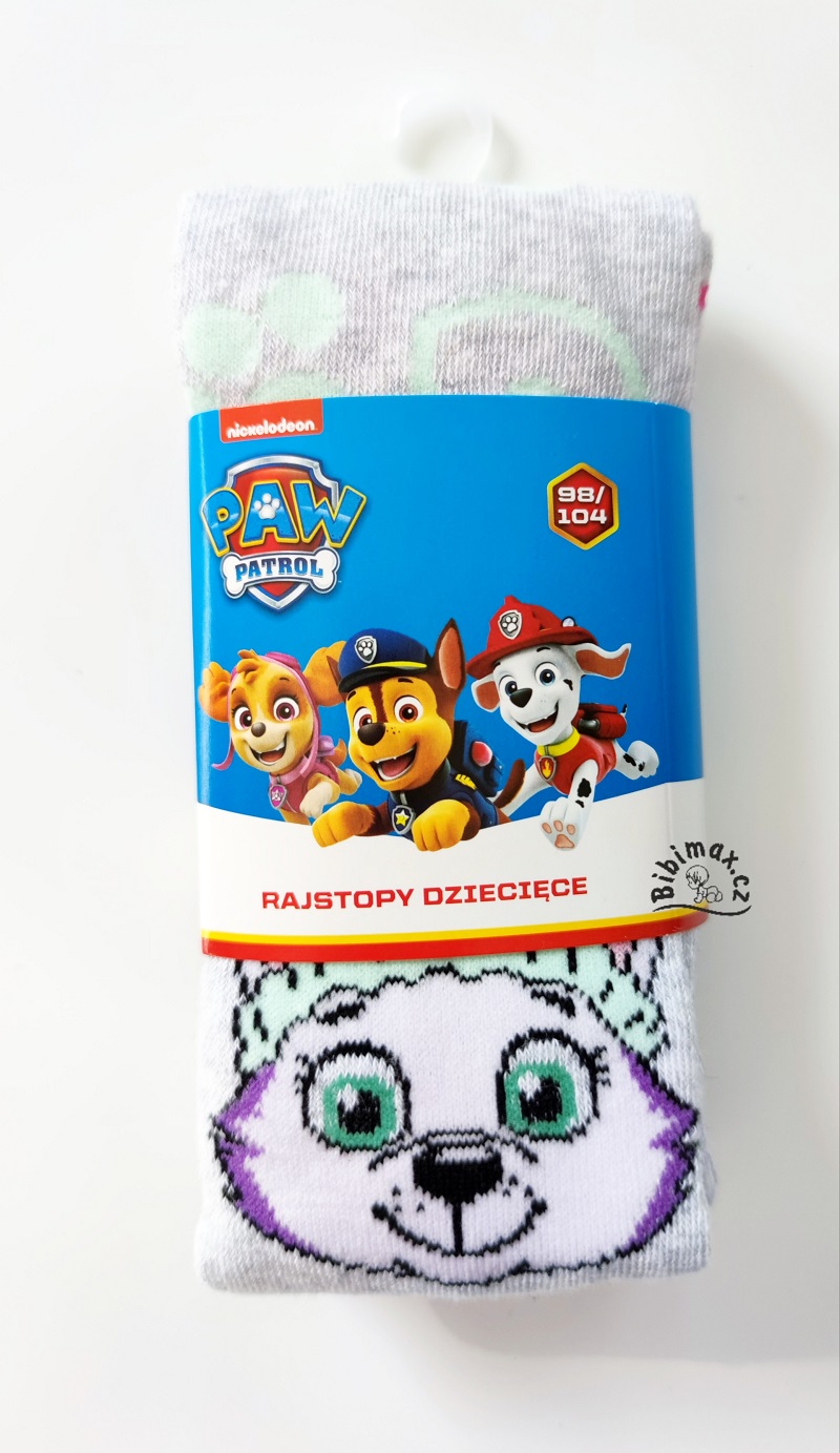 Dívčí punčocháče TLAPKOVÁ PATROLA - šedé