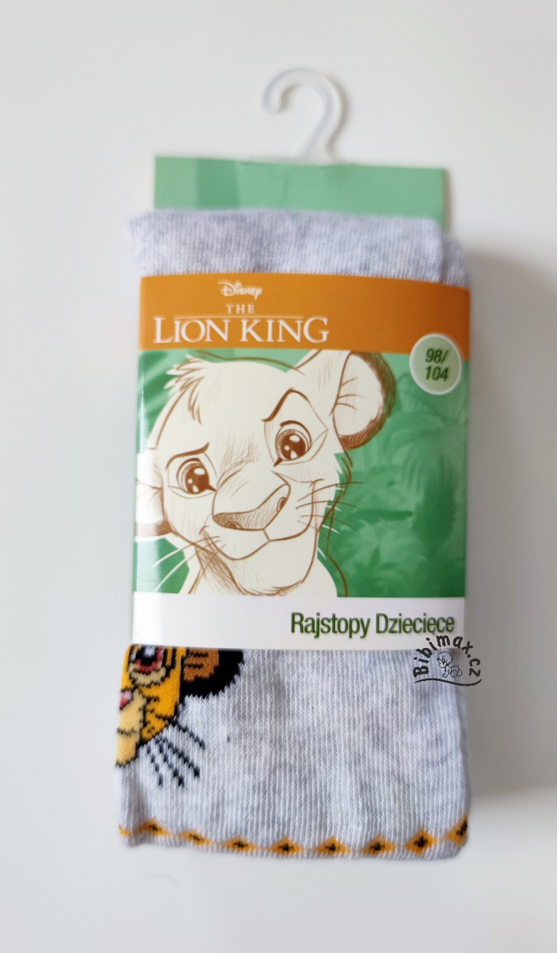 Chlapecké punčocháče LVÍ KRÁL - šedé