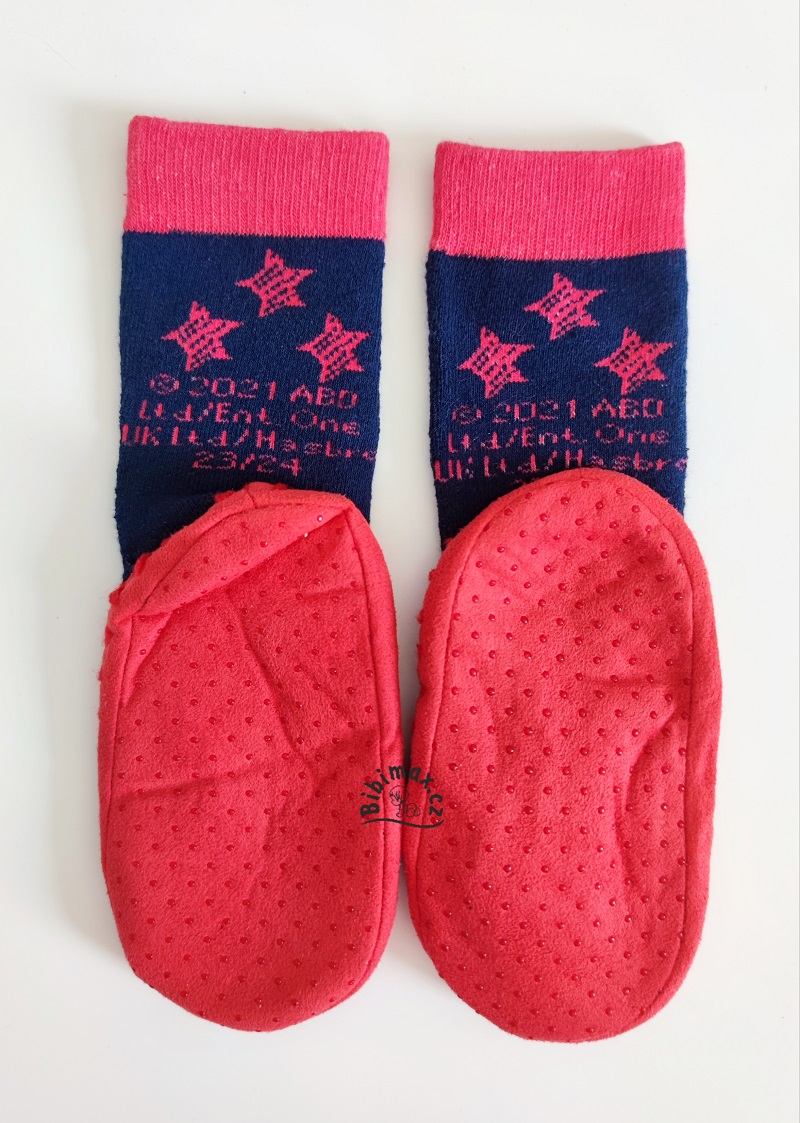Ponožkové papučky PRASÁTKO PEPPA červeno/modré