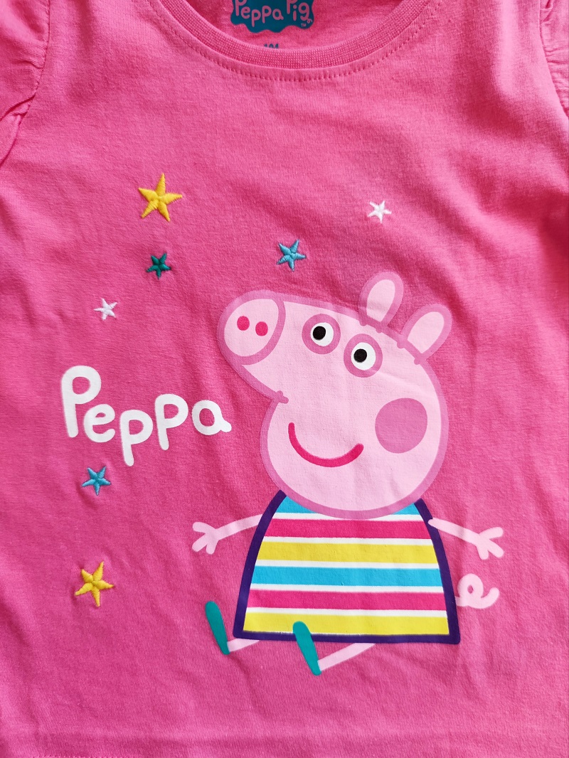 Dívčí tričko PRASÁTKO PEPPA růžové DR