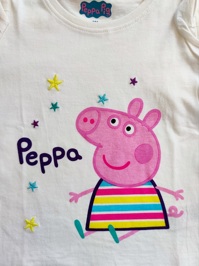 Dívčí tričko PRASÁTKO PEPPA bílé DR