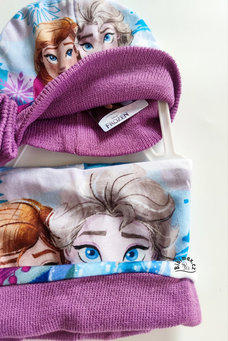 Zimní komplet FROZEN fialový