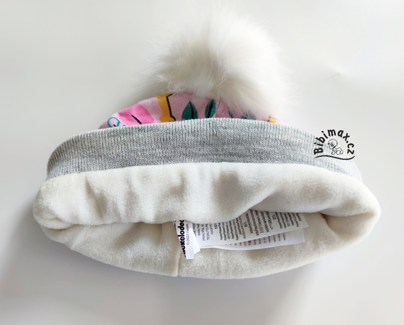 Dívčí zimní čepice s rukavicemi TLAPKOVÁ PATROLA šedá