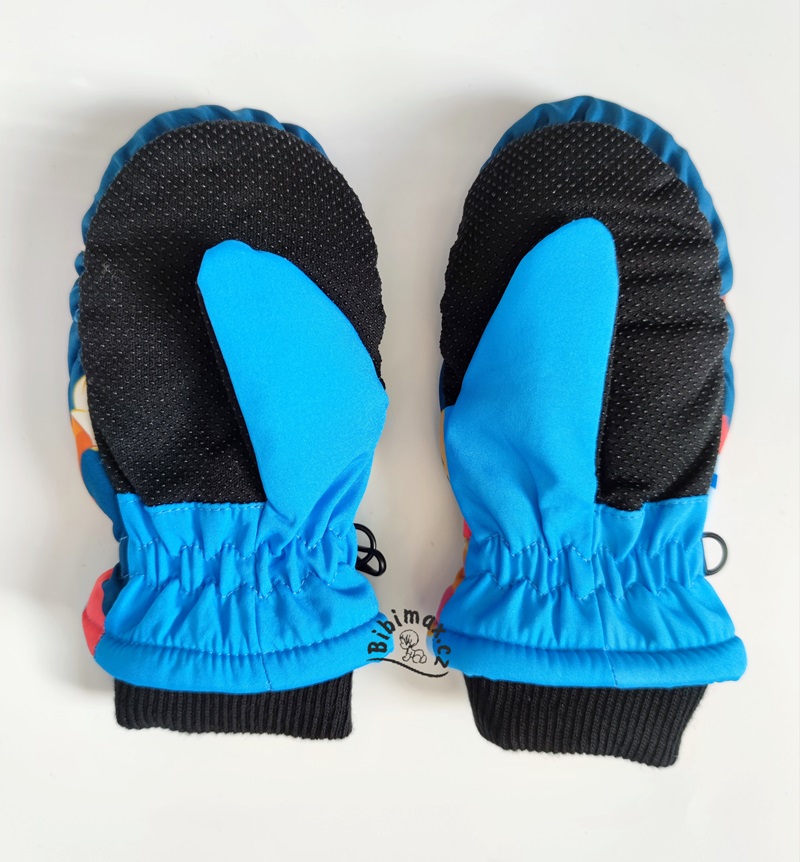 Chlapecké zimní rukavice TLAPKOVÁ PATROLA palčáky - světlejší modré