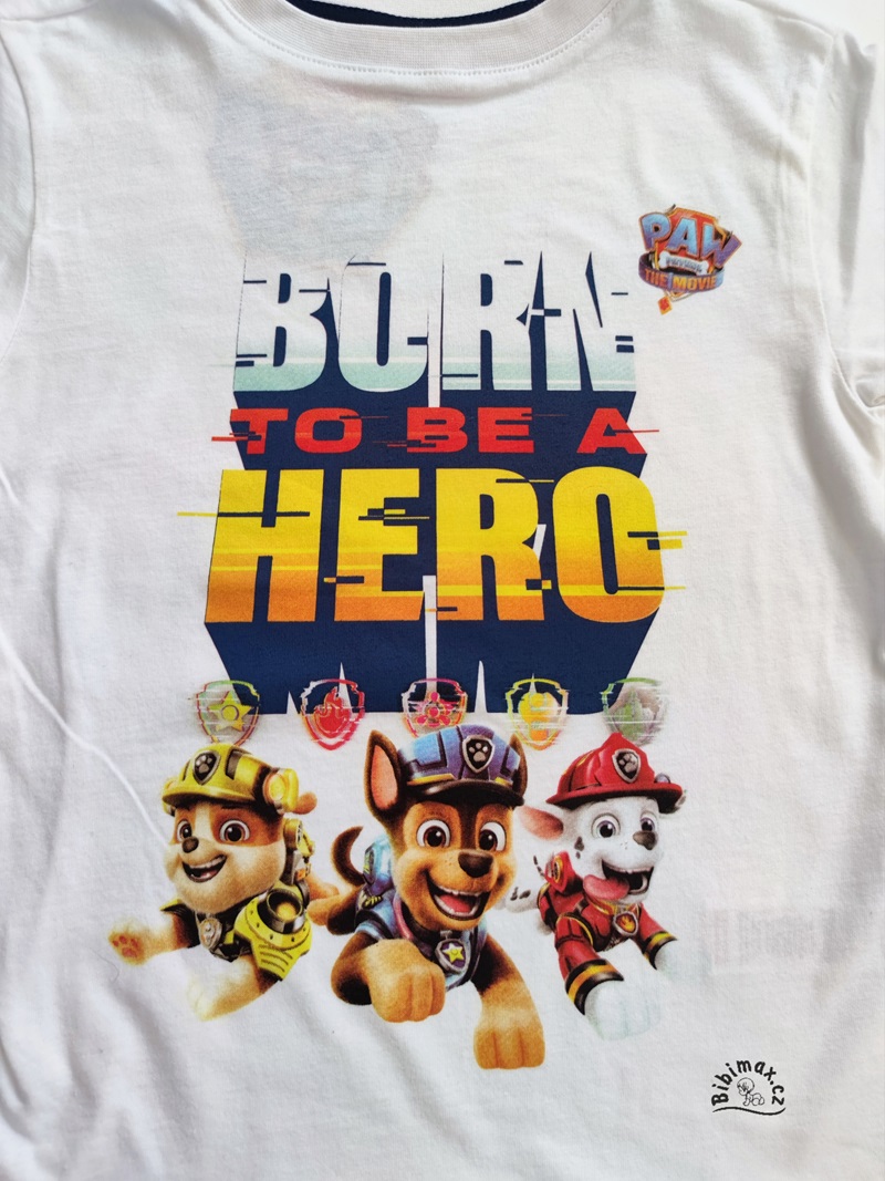 Chlapecké tričko TLAPKOVÁ PATROLA - film bílé KR
