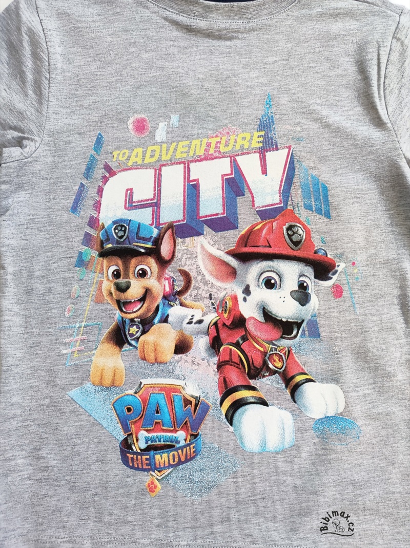 Chlapecké tričko TLAPKOVÁ PATROLA - film šedé KR