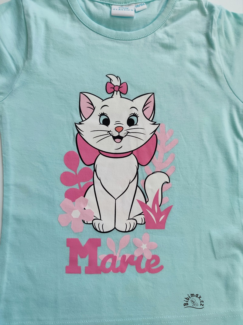 Dívčí tričko Disney MARIE CAT - Kočka světle modré