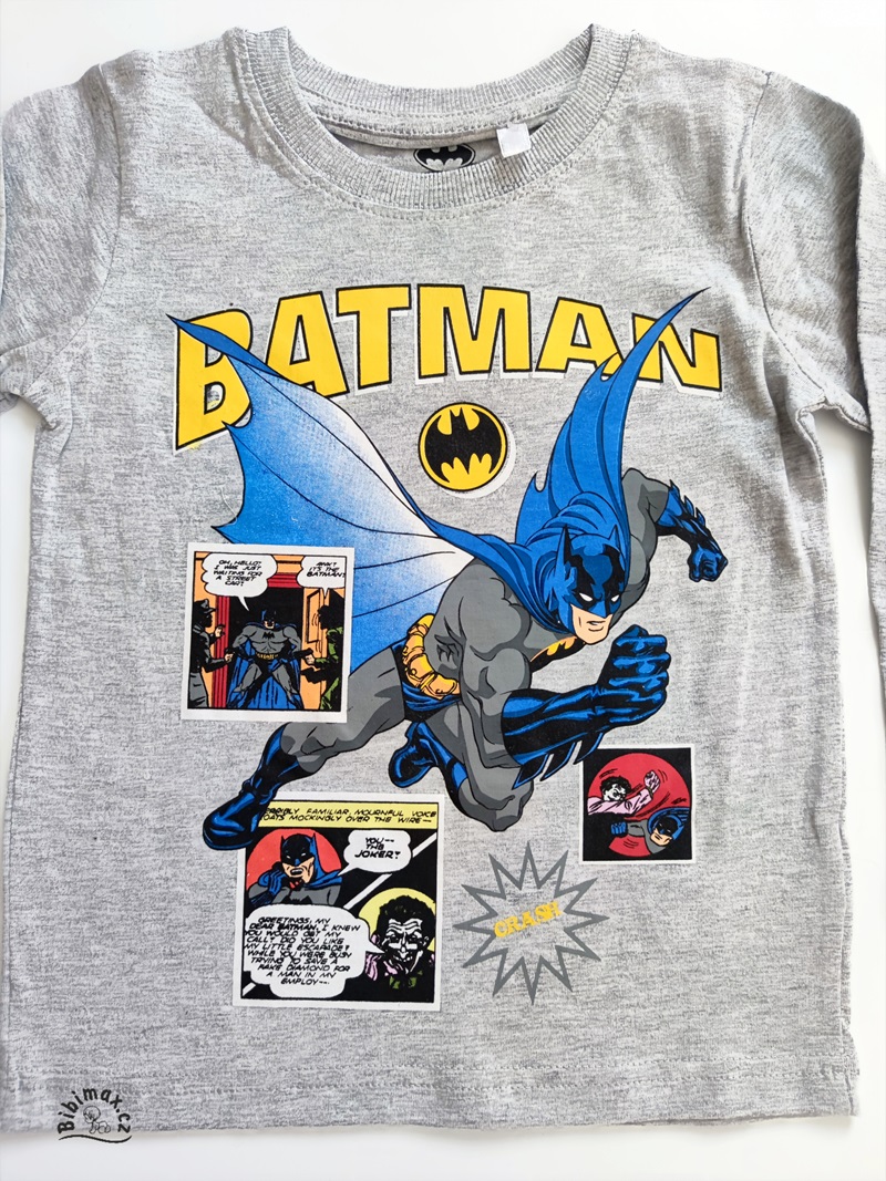 Chlapecké tričko BATMAN DR šedé