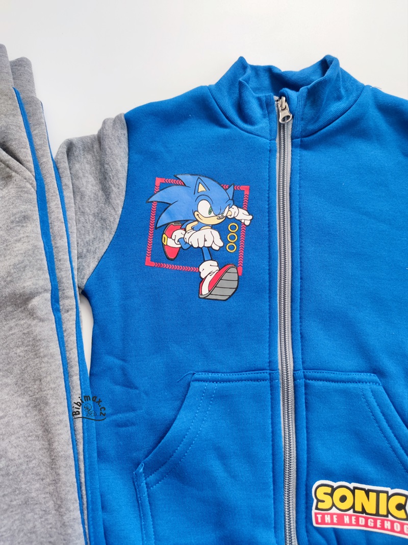 Chlapecká tepláková souprava SONIC modro/šedá
