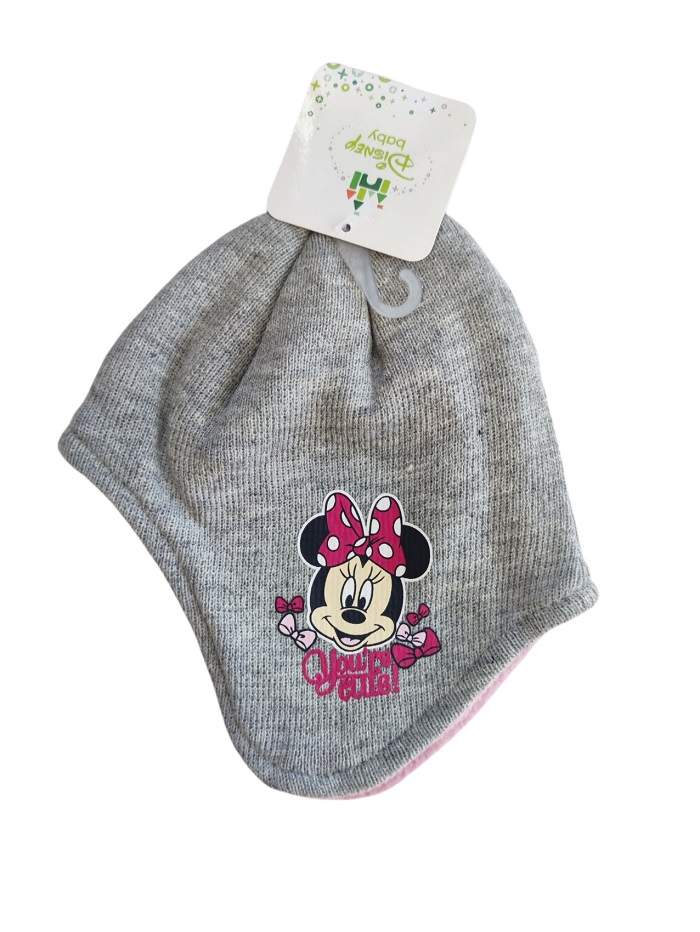 Dívčí zimní čepice MINNIE šedá