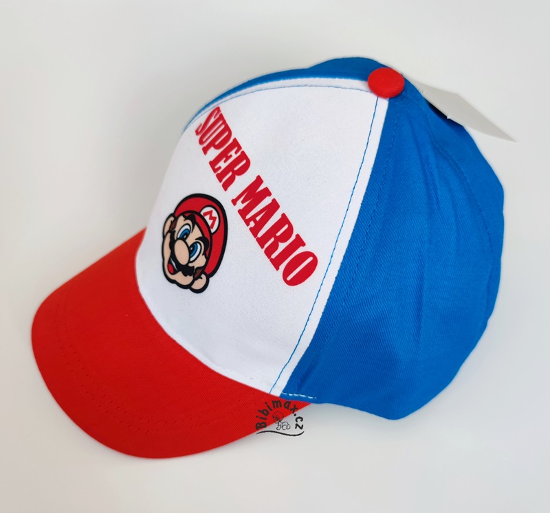 Chlapecká kšiltovka SUPER MARIO bílo/modrá