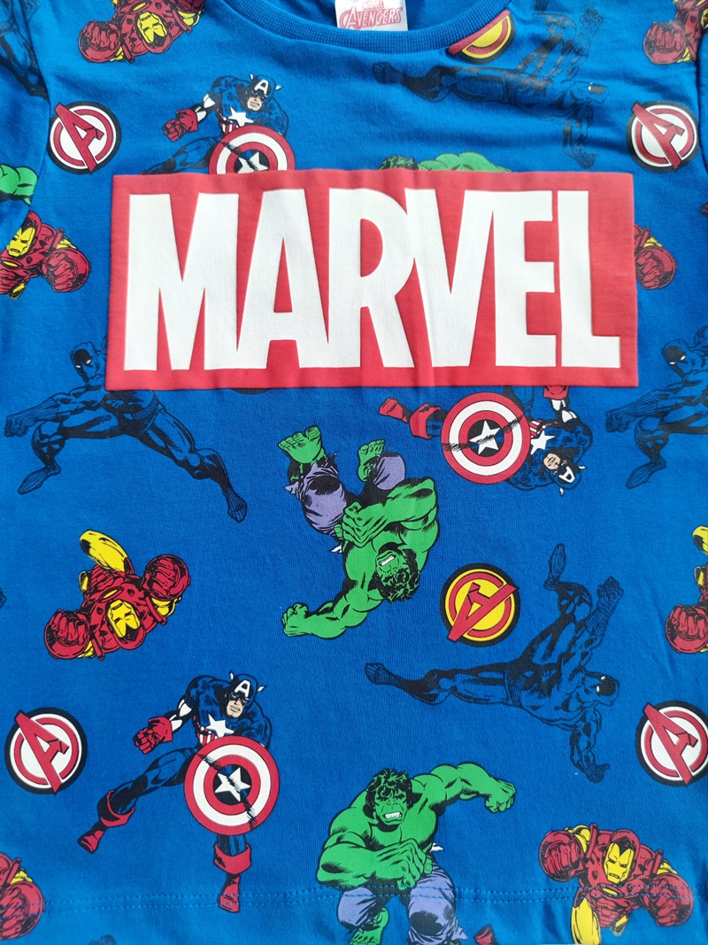 Chlapecké tričko AVENGERS - MARVEL modré KR