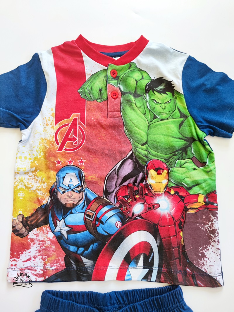 Chlapecké letní pyžamo marvel AVENGERS tmavě modré A