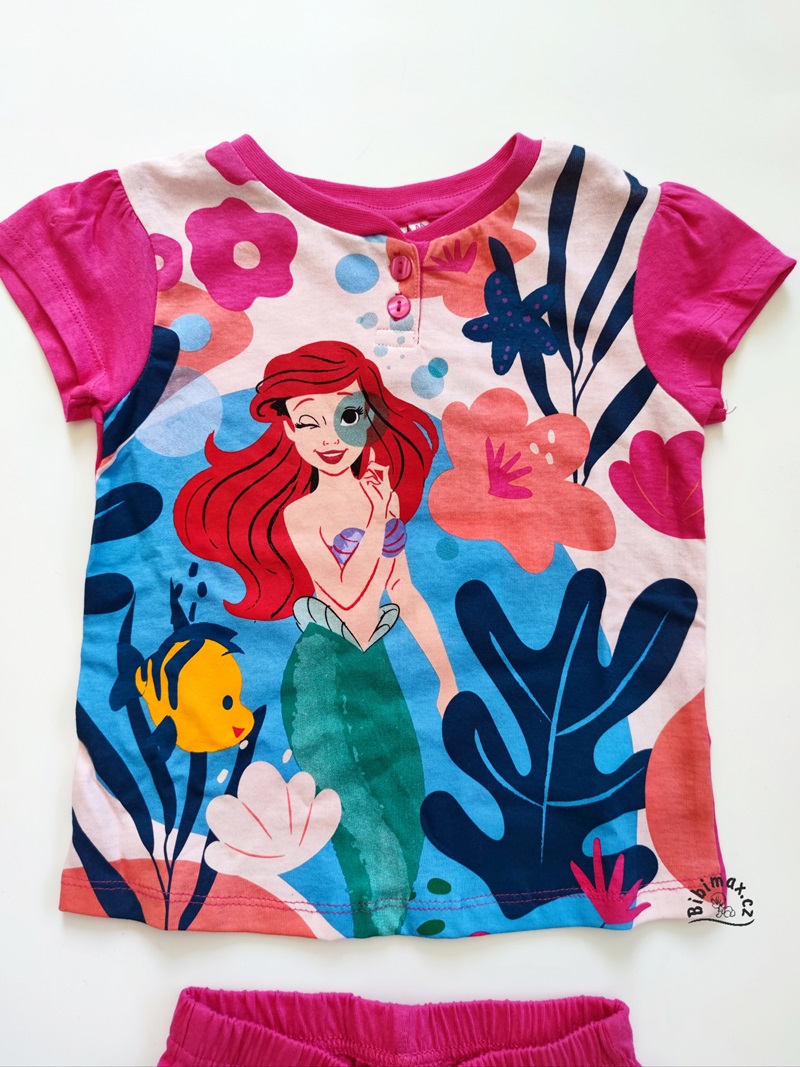 Dívčí letní pyžamo Disney ARIEL růžové