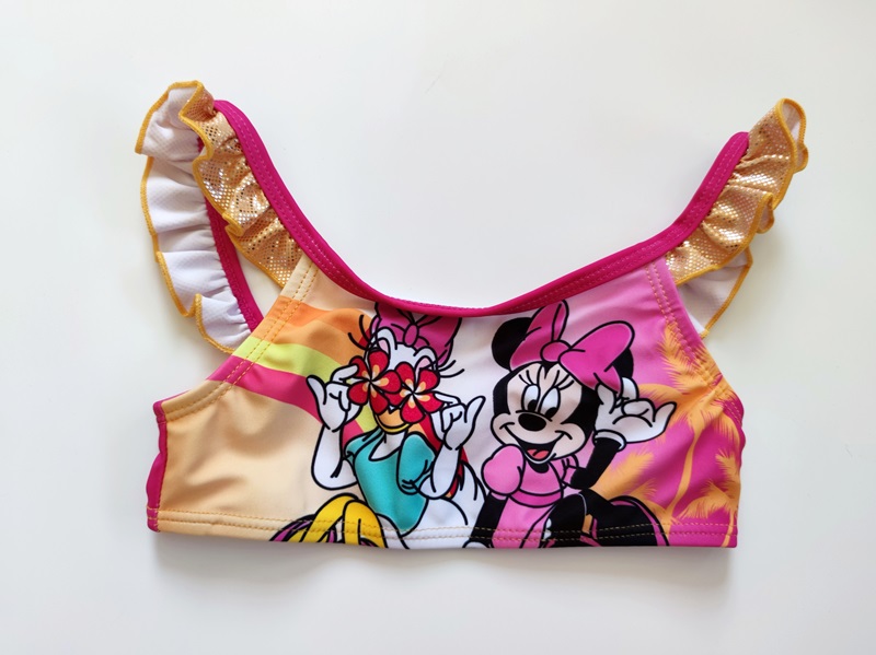 Dívčí dvoudílné plavky Disney MINNIE zlato/žluté - lesklé