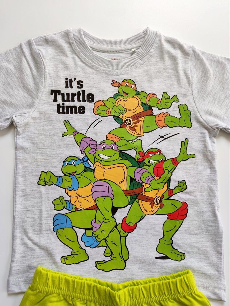 Chlapecké letní pyžamo ŹELVY NINJA šedé