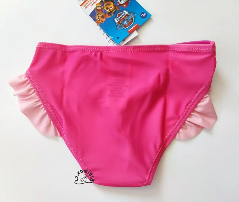 Dívčí plavky TLAPKOVÁ PATROLA - kalhotky - růžové
