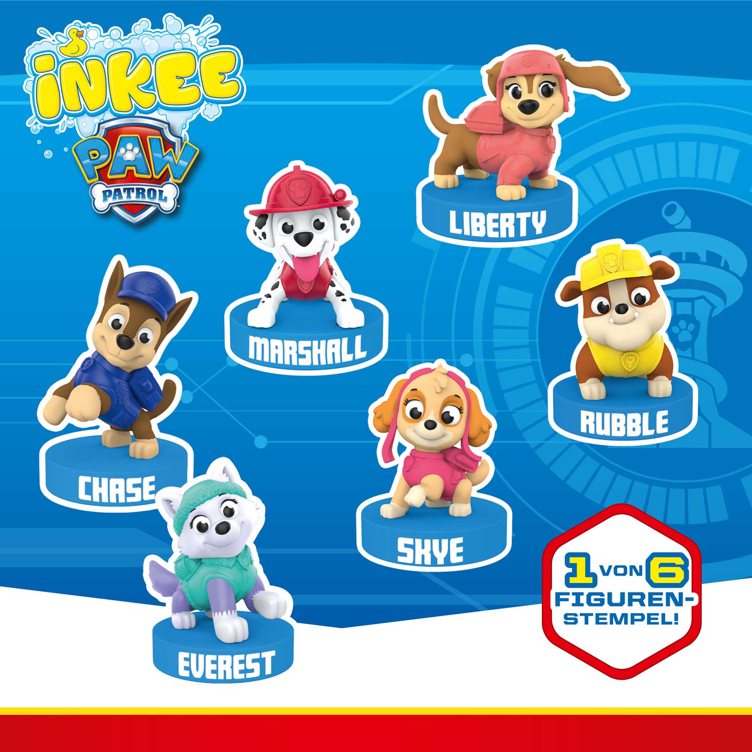 INKEE - šumivá koupelová bomba s překvapením TLAPKOVÁ PATROLA