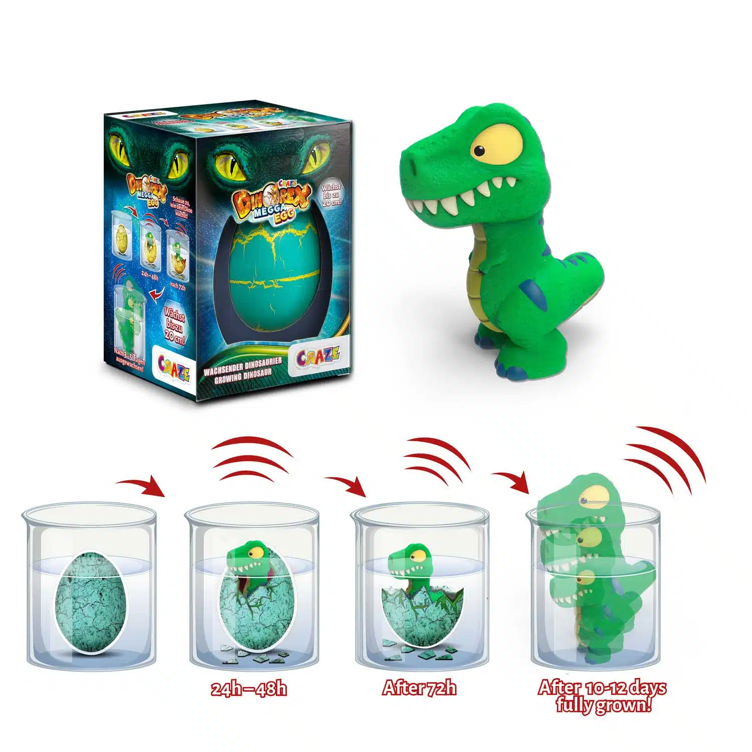 CRAZE Rostoucí dinosaurus