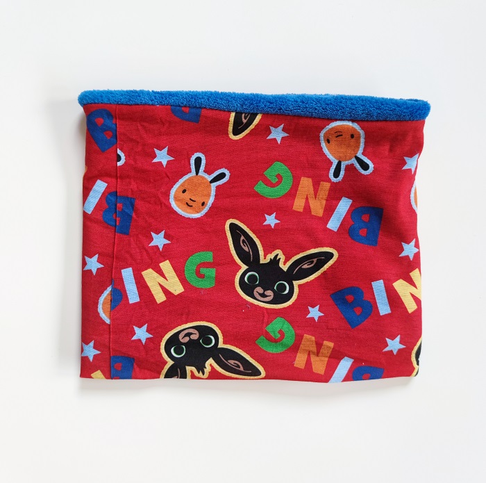 Teplý nákrčník BING červeno-modrý