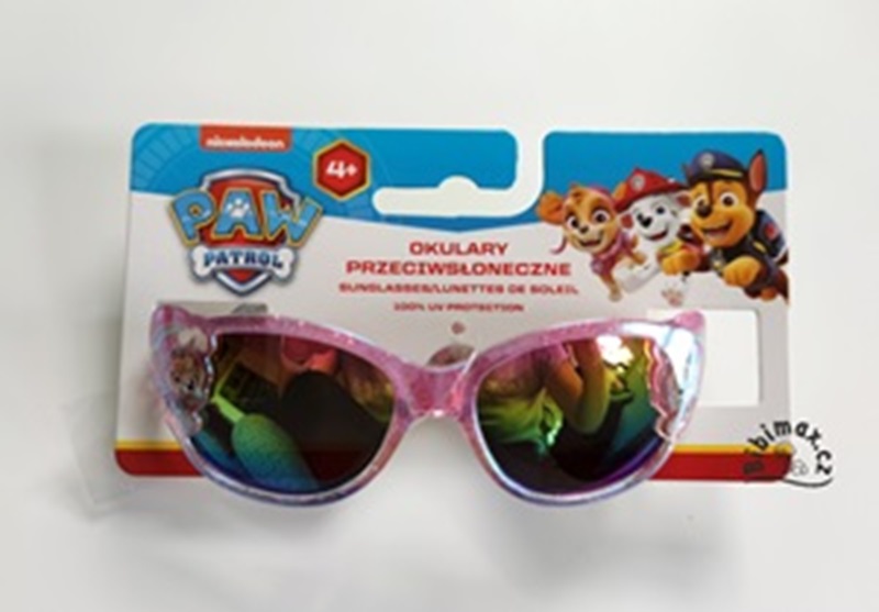 Dívčí sluneční brýle TLAPKOVÁ PATROLA růžové M2