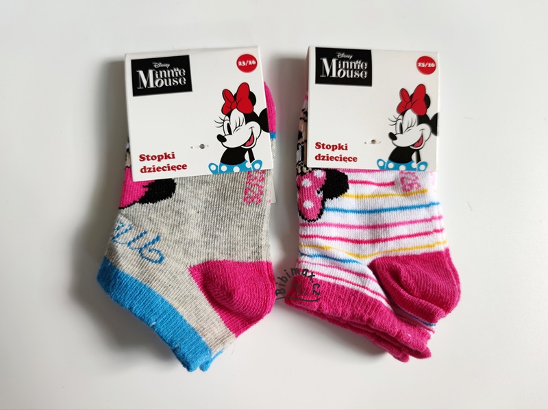 Dívčí kotníčkové ponožky Disney MINNIE 2 ks