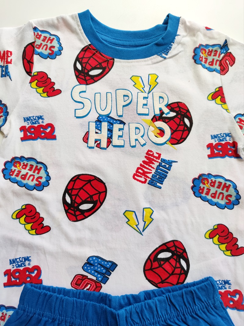 Chlapecké letní pyžamo SPIDERMAN modré