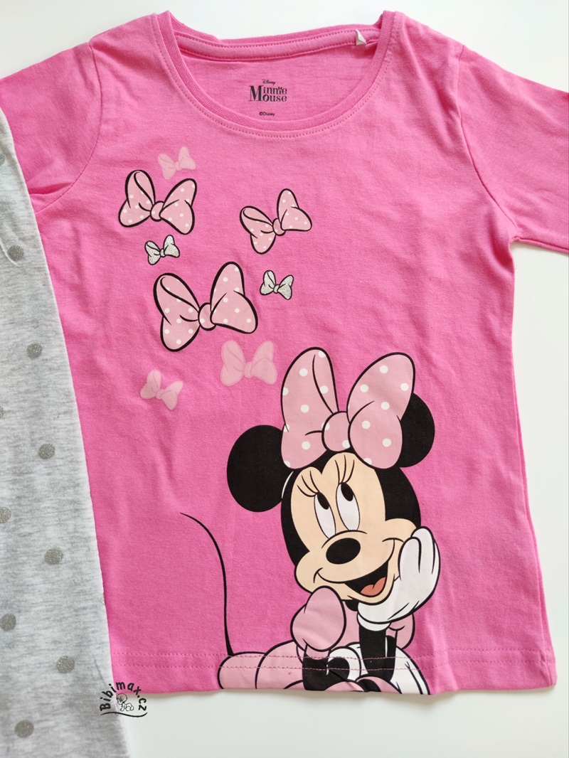 Dívčí pyžamo disney MINNIE řůžovo-šedé