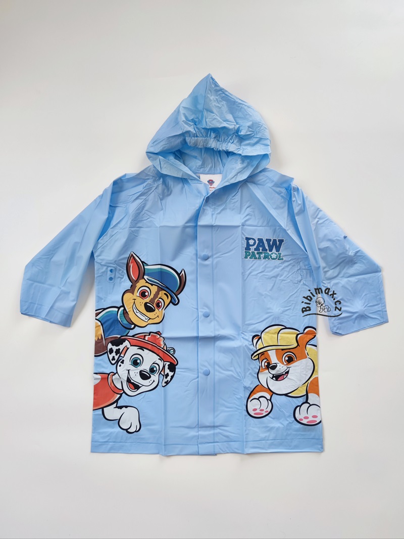 Dětská pláštěnka TLAPKOVÁ PATROLA světle modrá