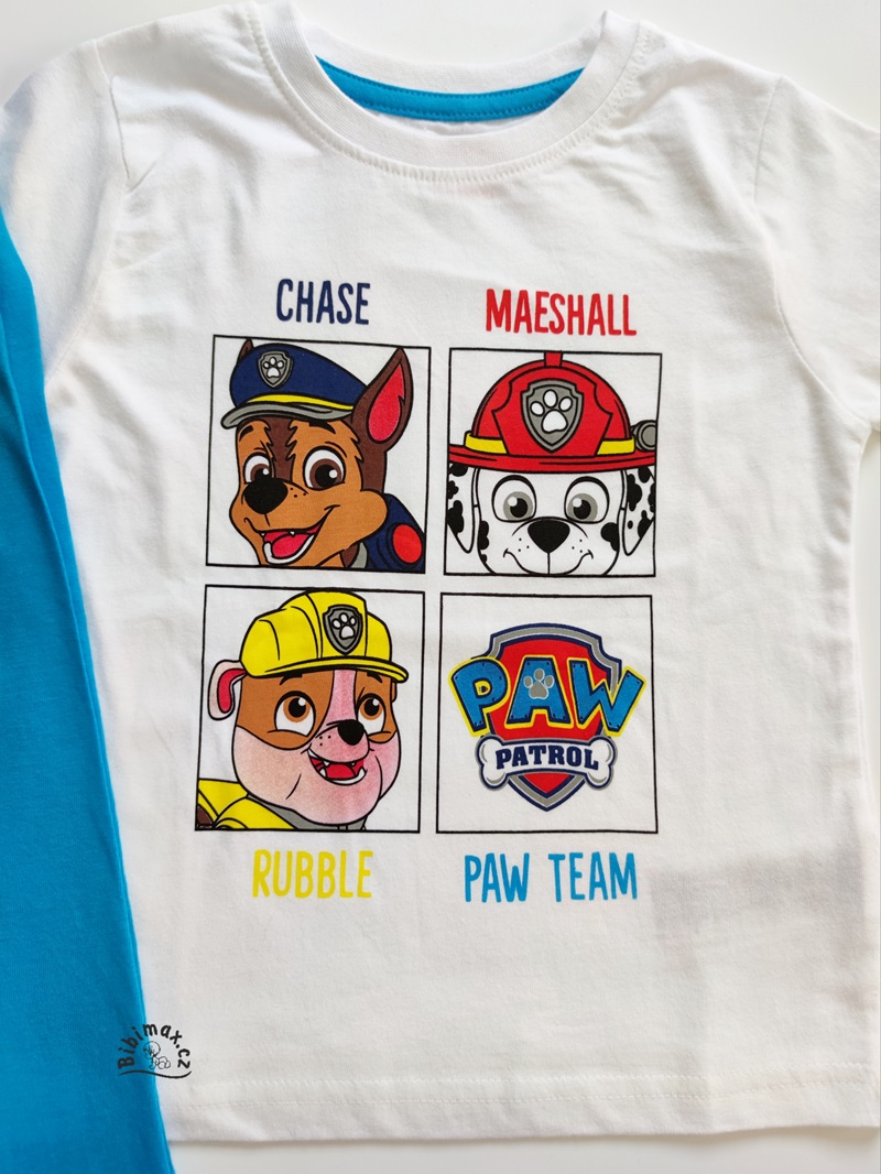 Chlapecké pyžamo TLAPKOVÁ PATROLA bílo/modré