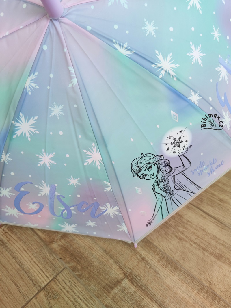 Dívčí deštník disney FROZEN žíhaný