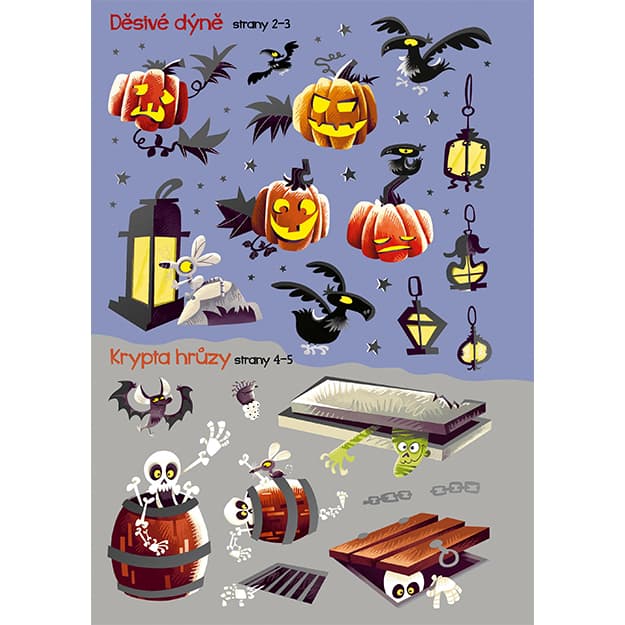 Moje první samolepkování TŘPITIVÝ HALLOWEEN