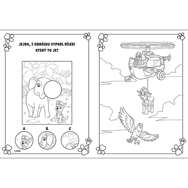 Vybarvuj si! TLAPKOVÁ PATROLA Kamarádi zvířátka